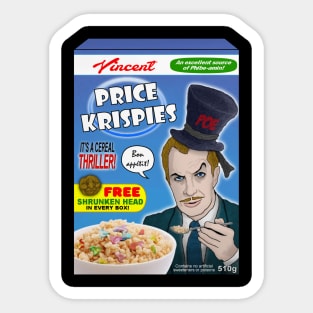 Vincent Price Krispies Sticker